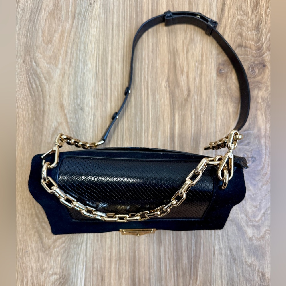 Michael Kors Cece Python-Embossed Leather Shoulde… - image 10